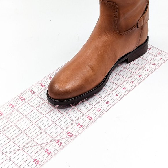 Sam Edelman Women Mikala2 Brown Leather Round Zip Toe Lug Riding Boots size 9 - Picture 3 of 13